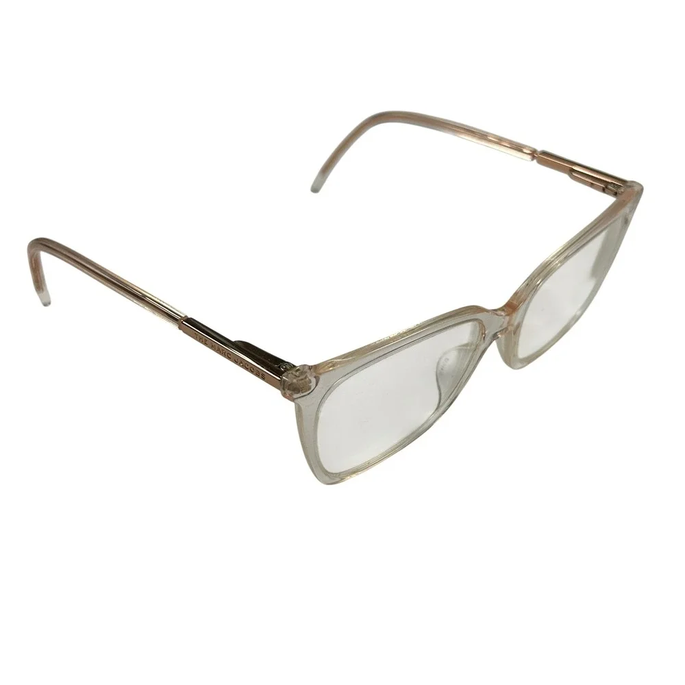 Marc Jacobs Eyeglass Frames Transparent Peach MARC 510 733 Rectangular with Case